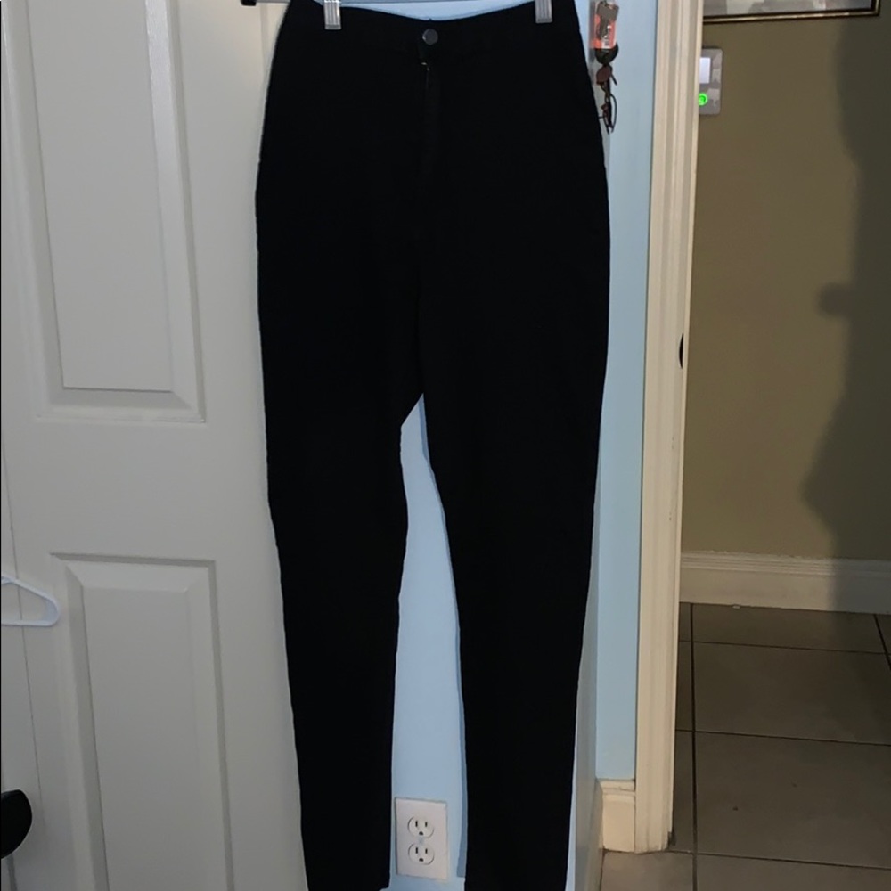 Black high waisted jeans